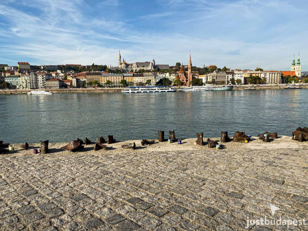 The Shoes on the Danube Bank, facing the Buda side