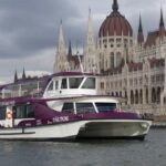 Silverline cruise ship in front of the Hungarian Parliament