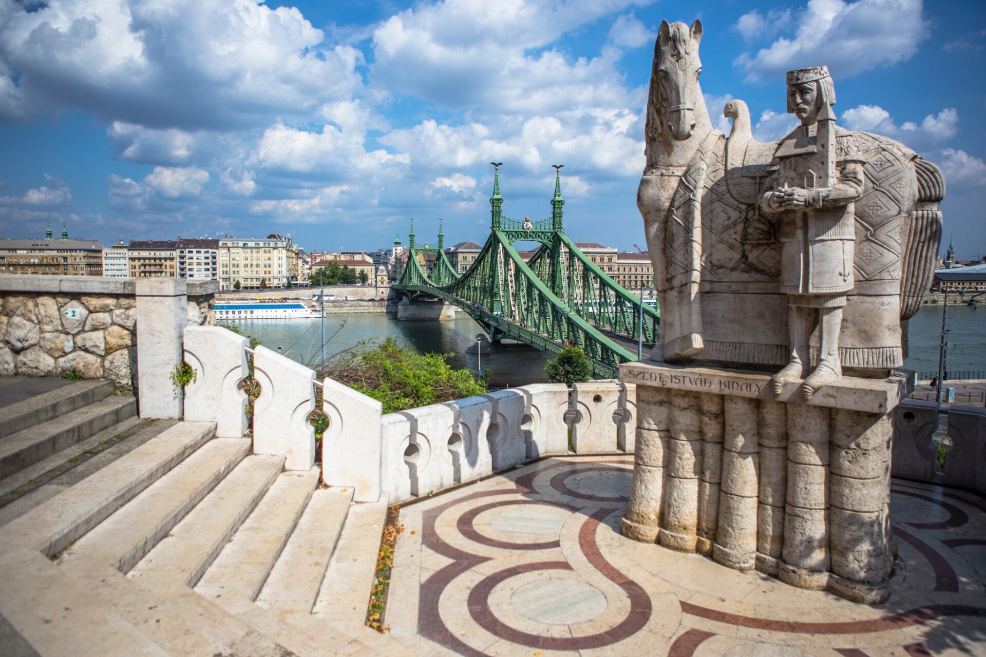 Statue of Saint Ivan the hermit monk in front of the Cave Church