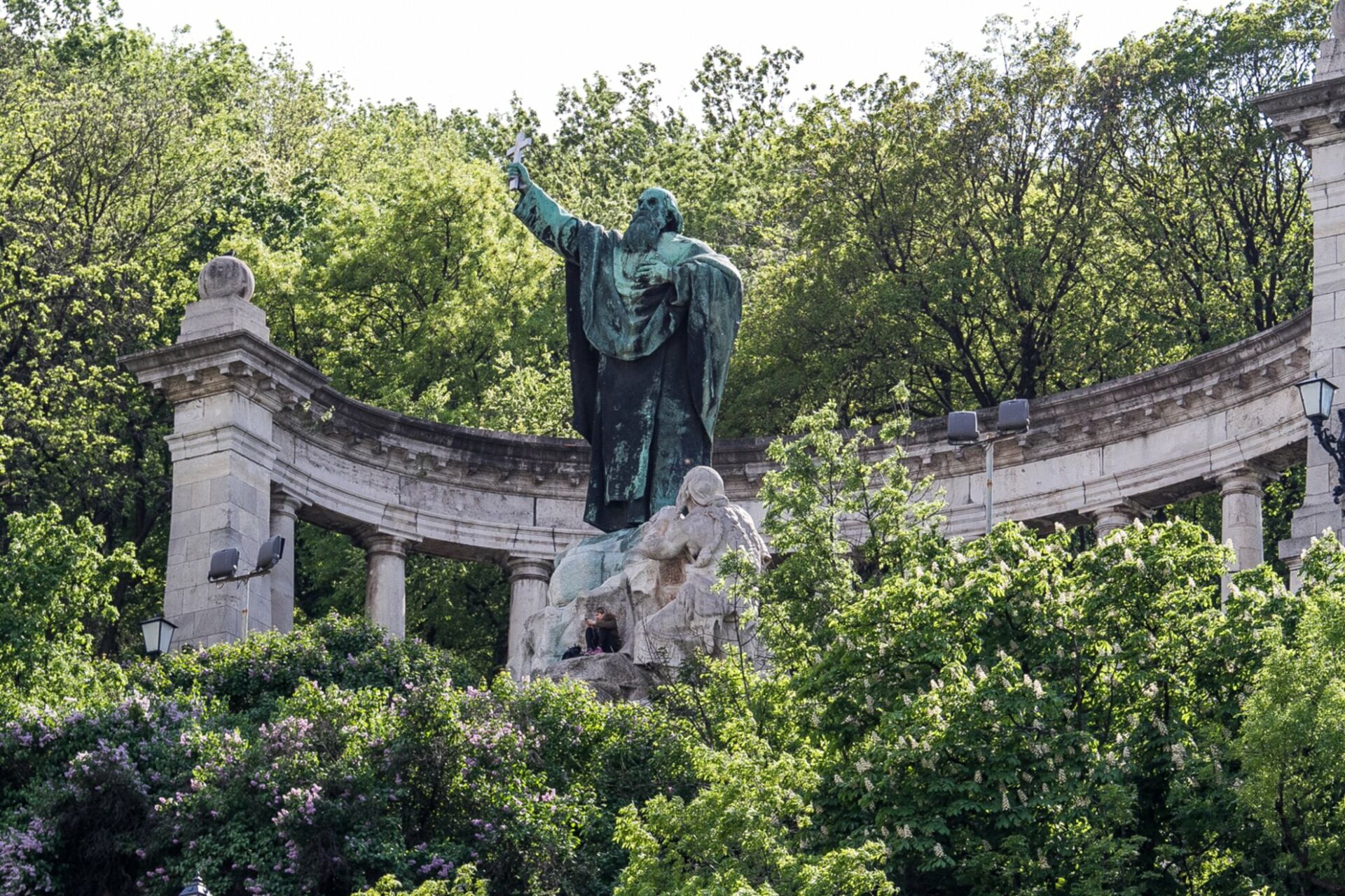 Szent Gellért Monument, marking the spot of Saint Gellert’s death in Budapest 