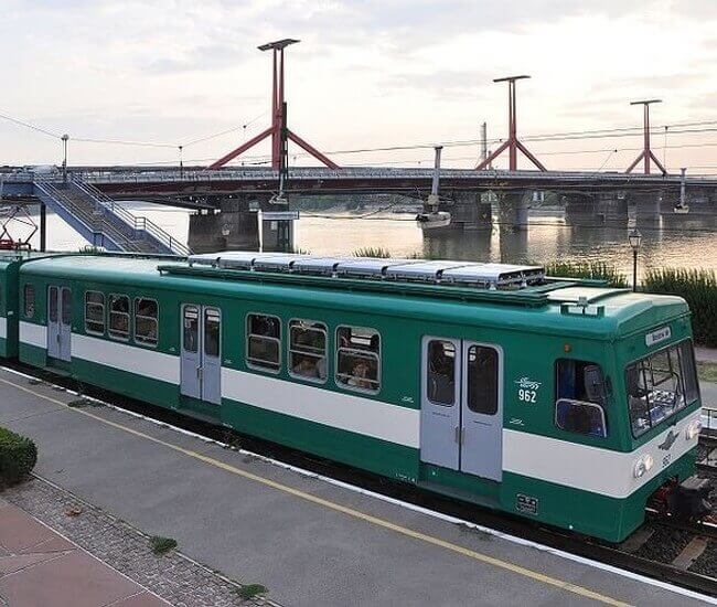 Suburban railway in Budapest