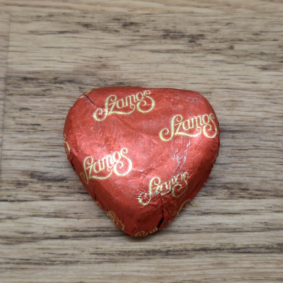 An elegant, highly premium box of chocolate-dipped artisan Szamos marzipan pralines