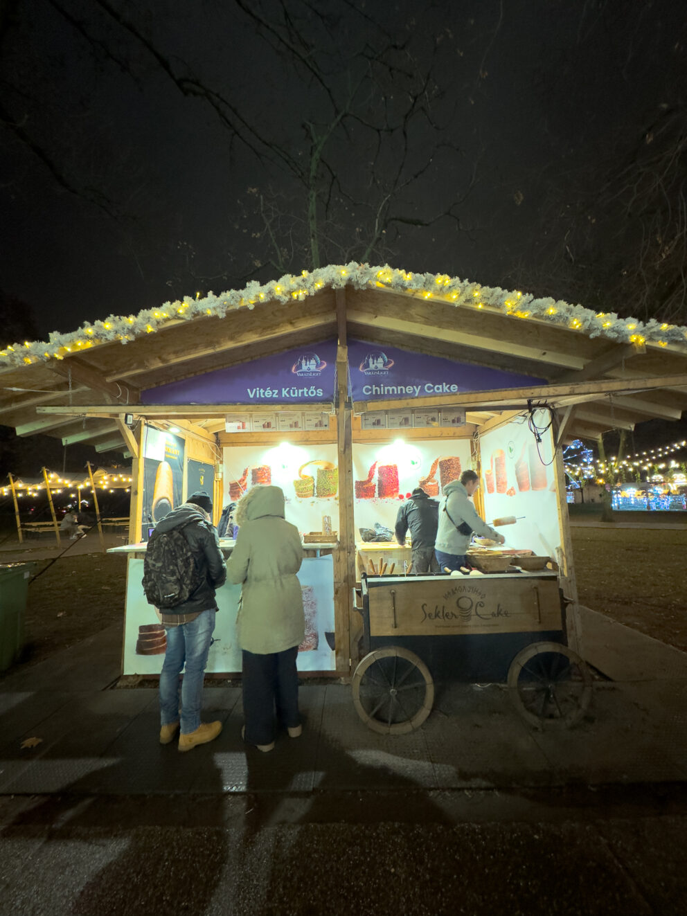Freshly baked Chimney Cakes at the castle fair