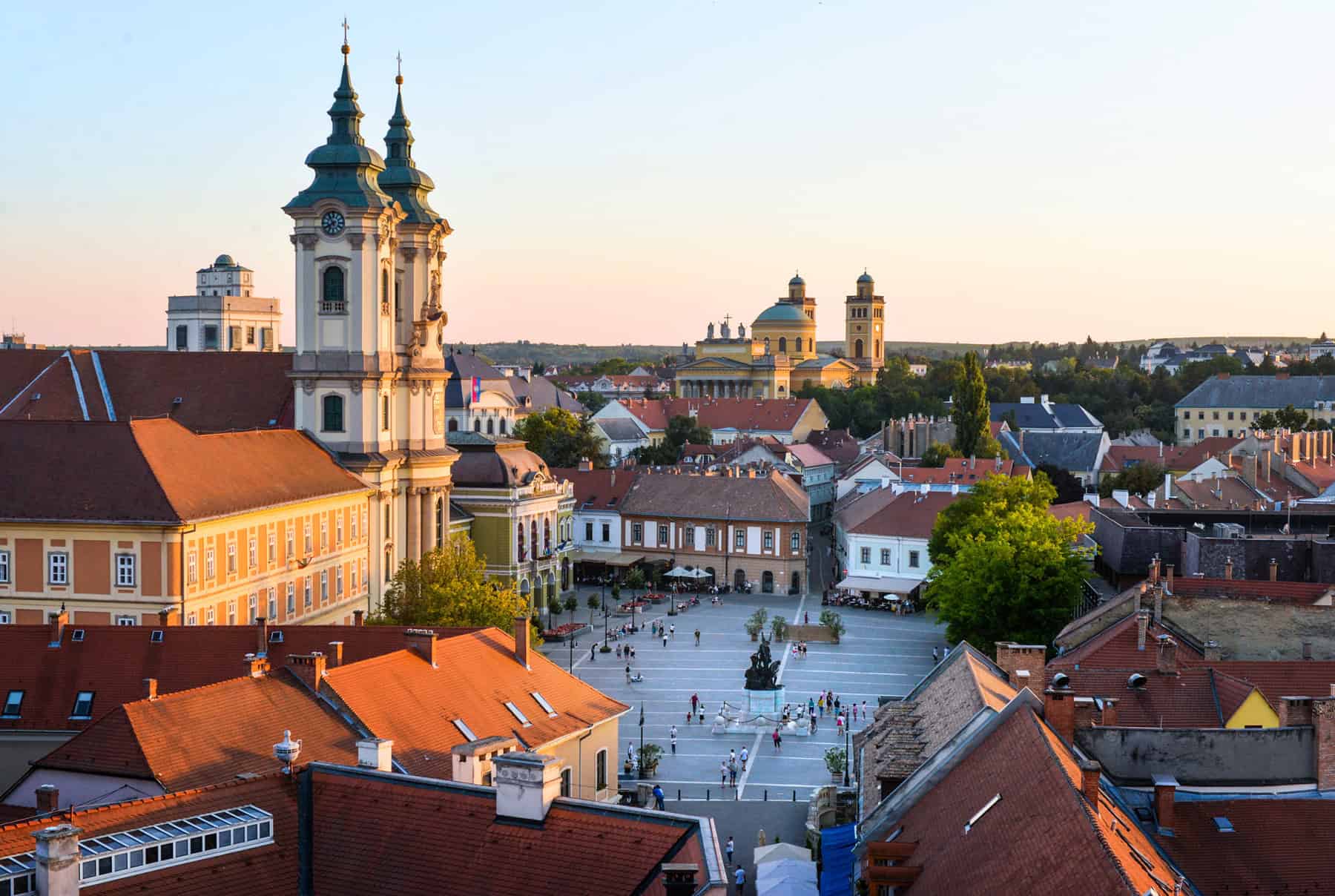 The magnificent view of the Danube Bend from Visegrád Citadel
