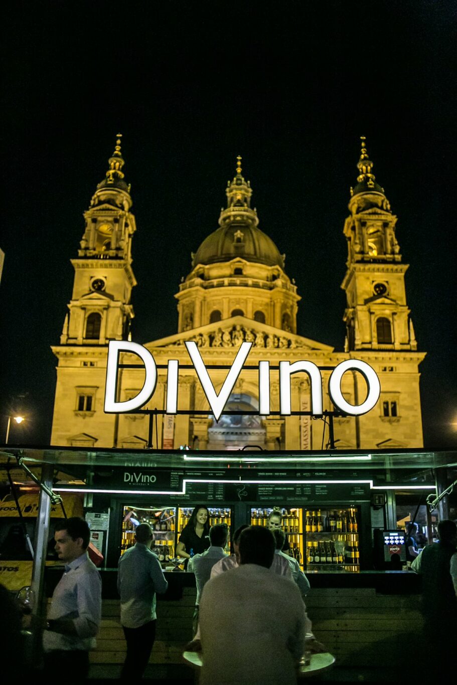 The Basilica as seen from DiVino, one of the best wine spots in Budapest